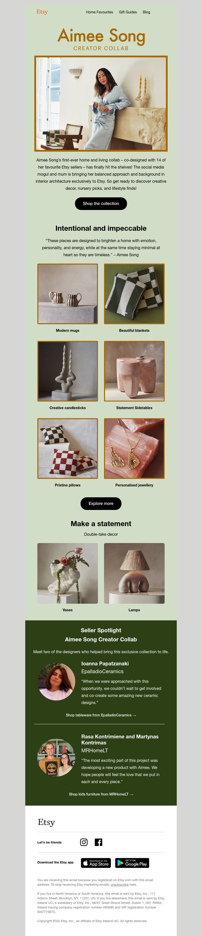 Etsy - Aimee Song Creator Collab is here!