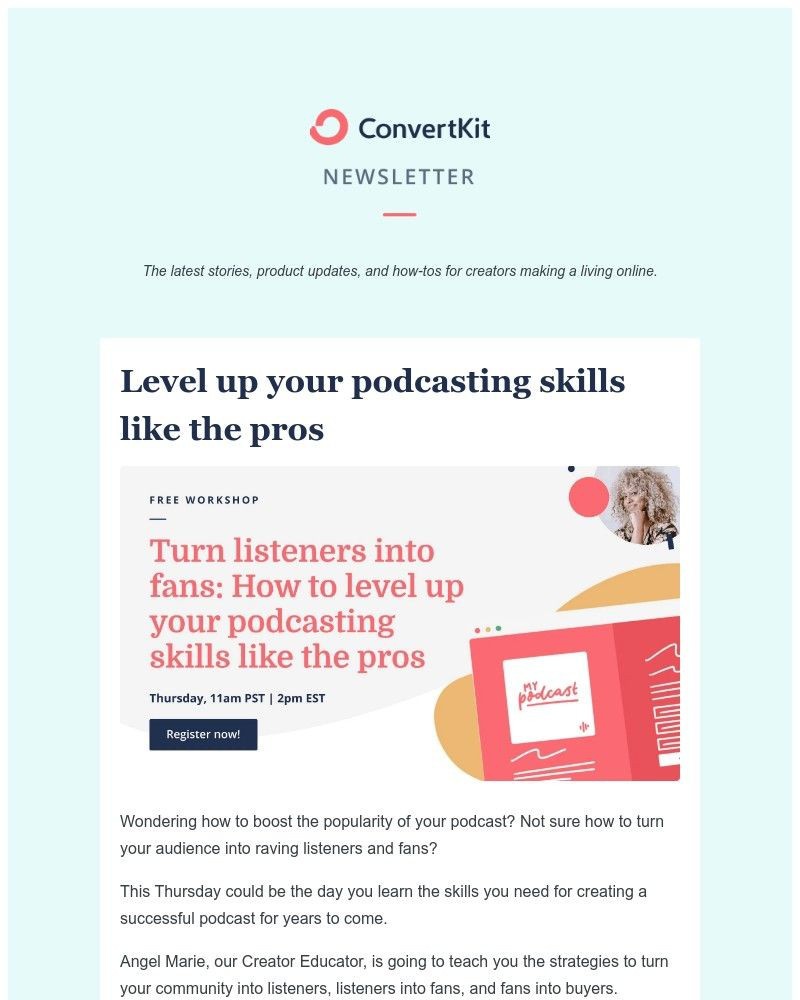 ConvertKit - 32 of the best podcast names (and how to name yours)