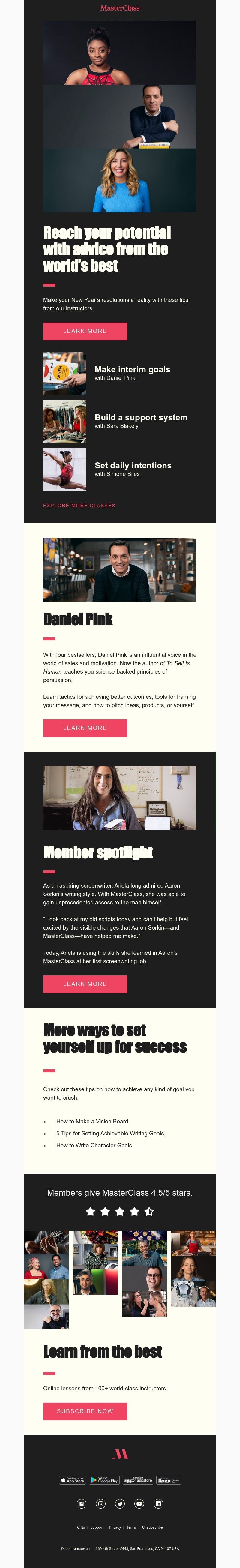  - Get inspired to reach your goals