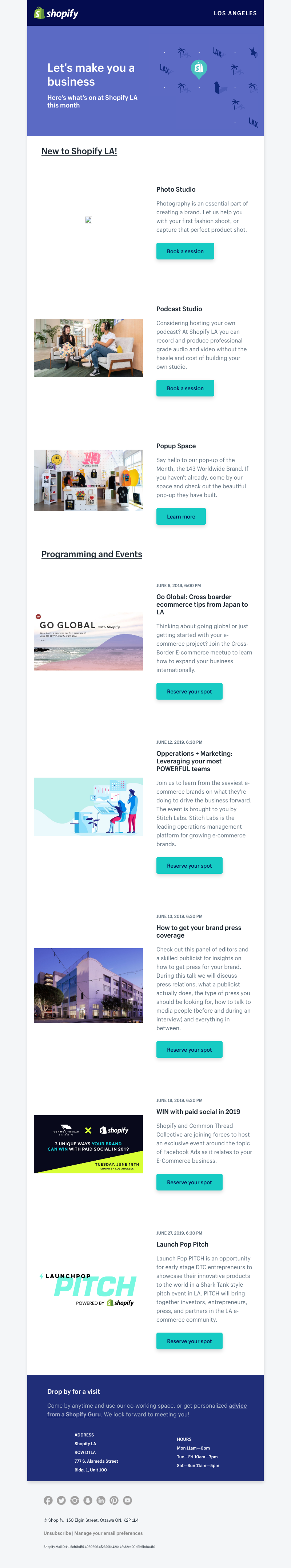 Shopify - Here's what's going on at Shopify LA