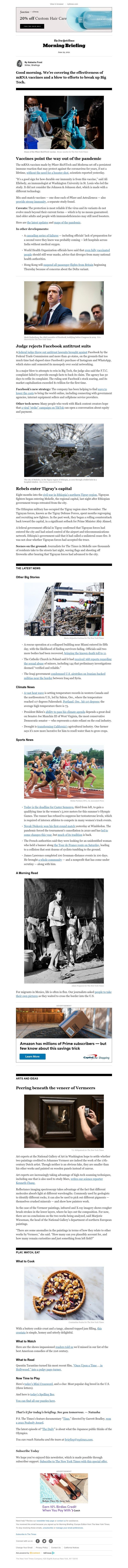 The New York Times - Your Tuesday Briefing