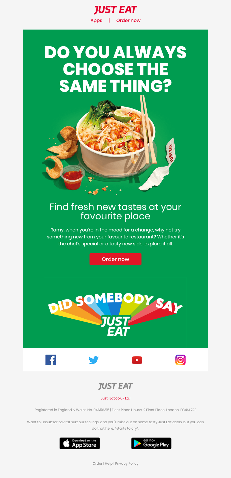 Just Eat - Menus are for exploring 🆕