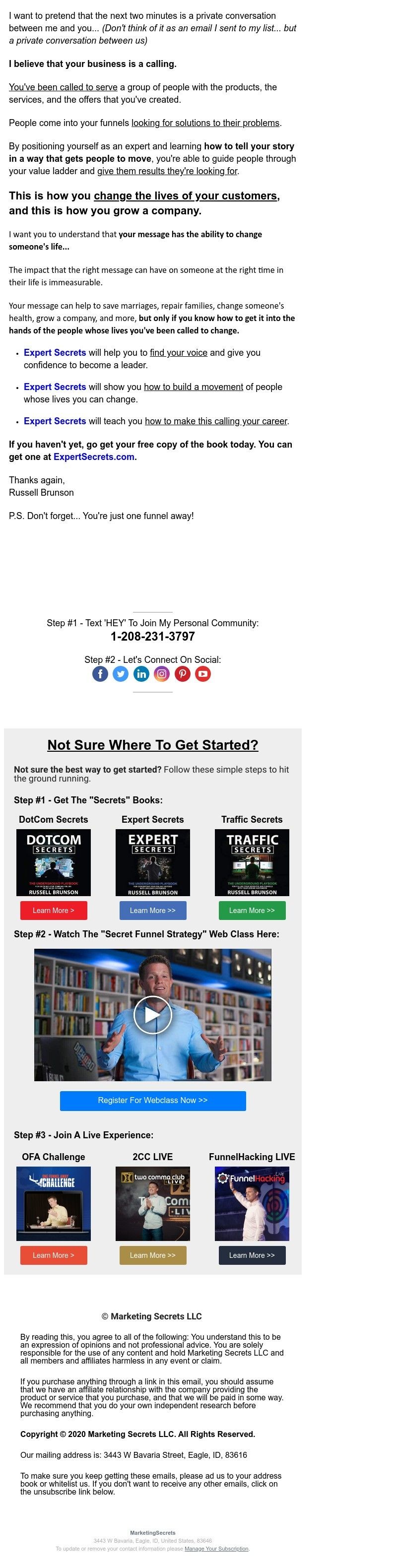 ClickFunnels - (PRIVATE MESSAGE FOR YOU)