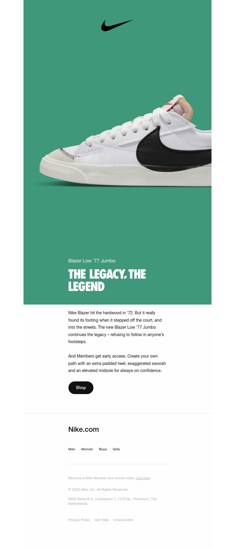 SNKRS by Nikes - The Blazer Low Goes Jumbo