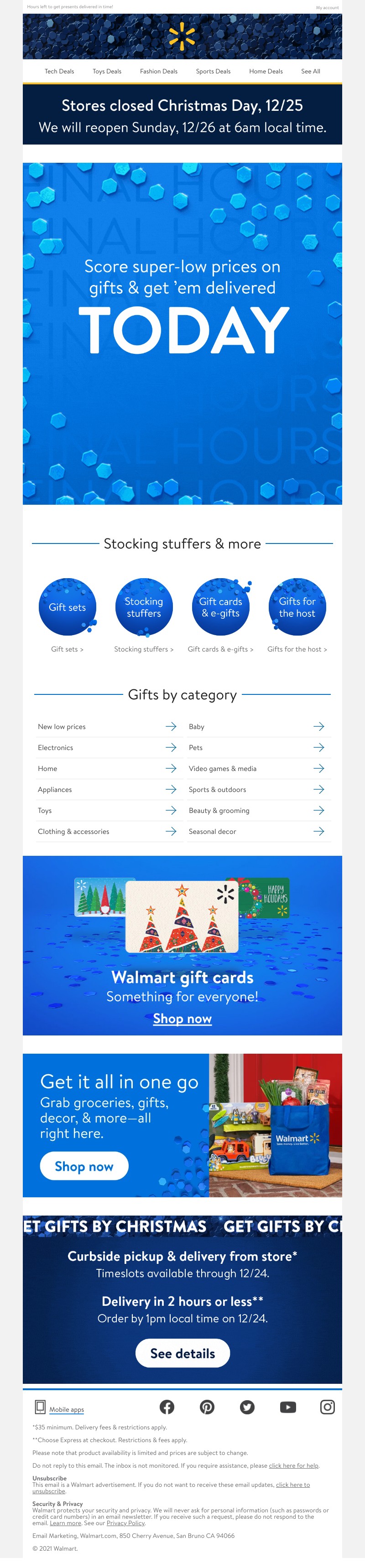 Walmart - Order TODAY & get it TODAY 🎁