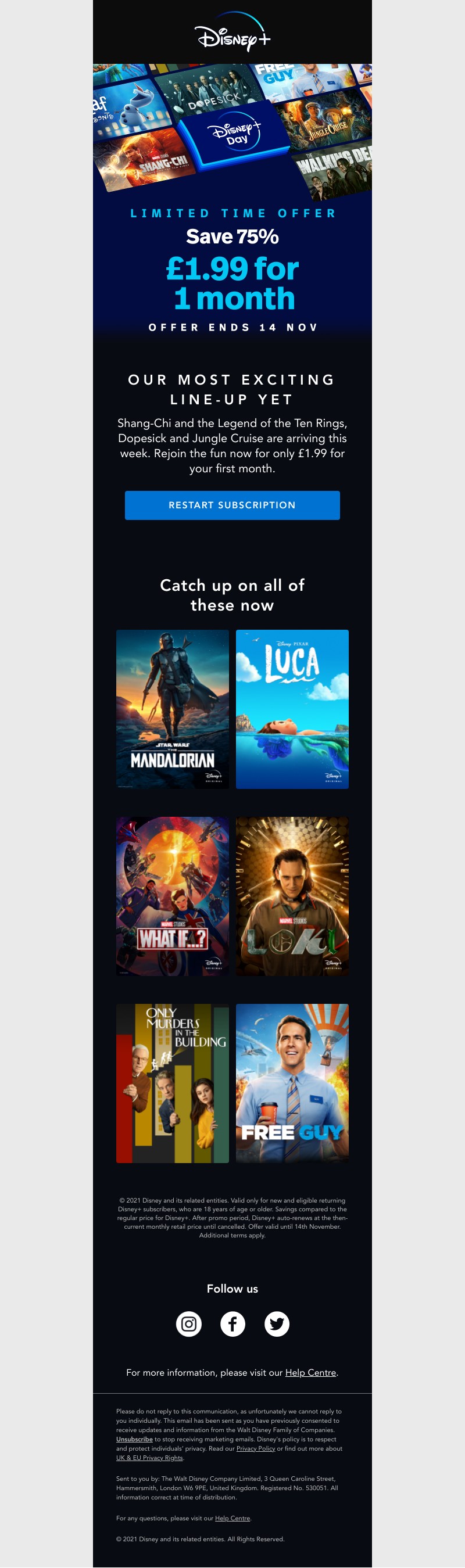 Disney+ - Your exclusive Disney+ Day offer ends soon