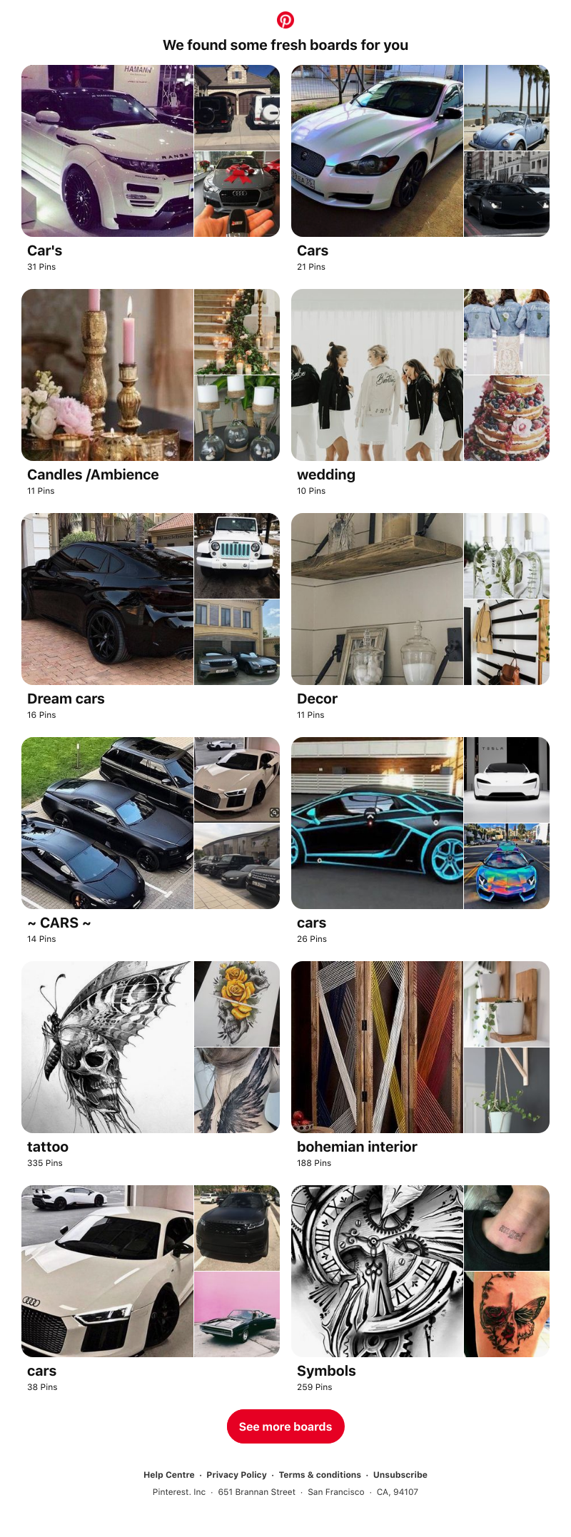 Pinterest - Car's, Candles /Ambience and 12 other boards like yours