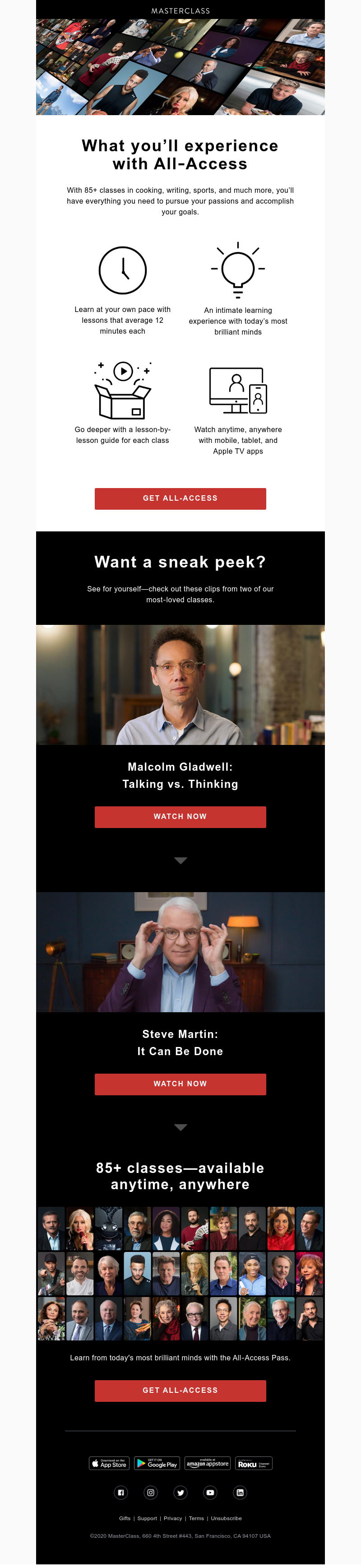  - Take a peek inside the MasterClass experience