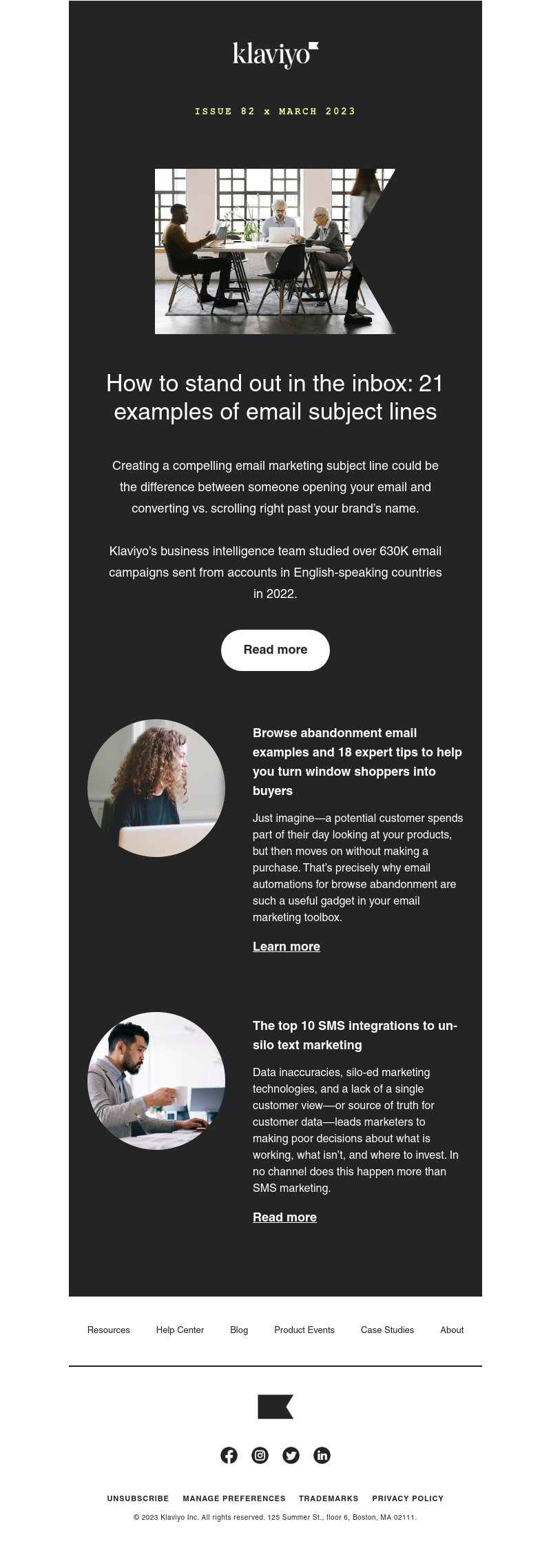 Klaviyo - 12 tips to create the best email subject lines