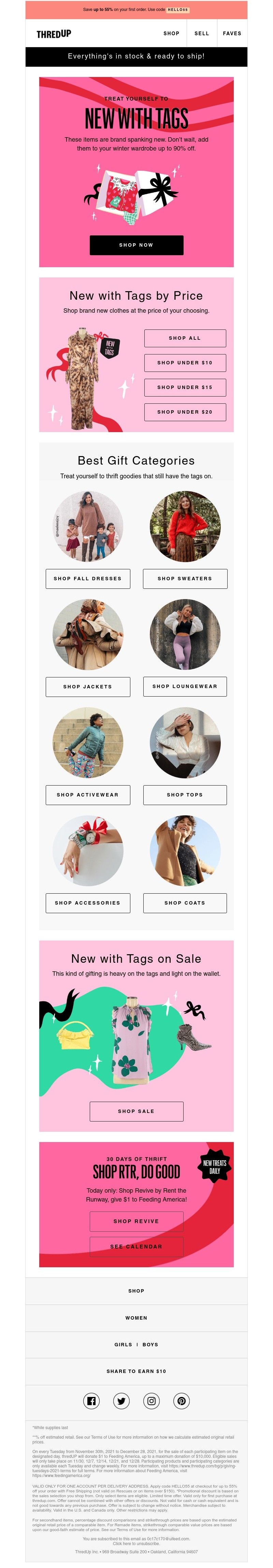 thredUP - Treat yourself, TAGS-ON STYLE! 🎁🤩✨
