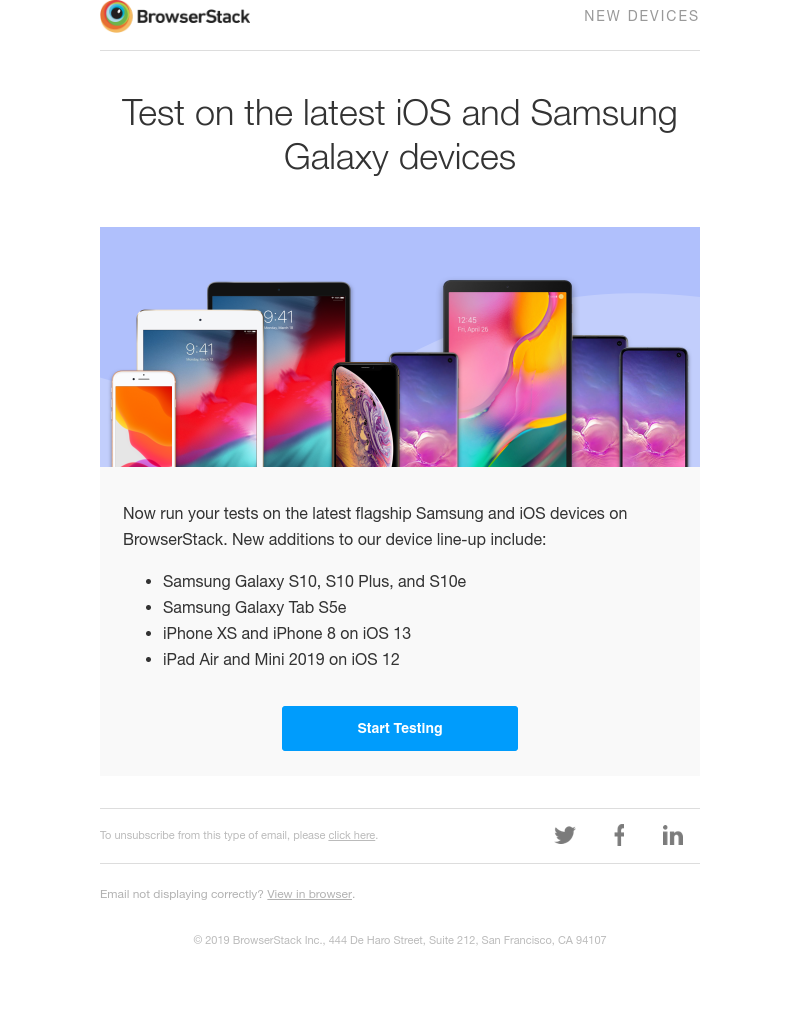  - Have you started testing on these 8 new devices?