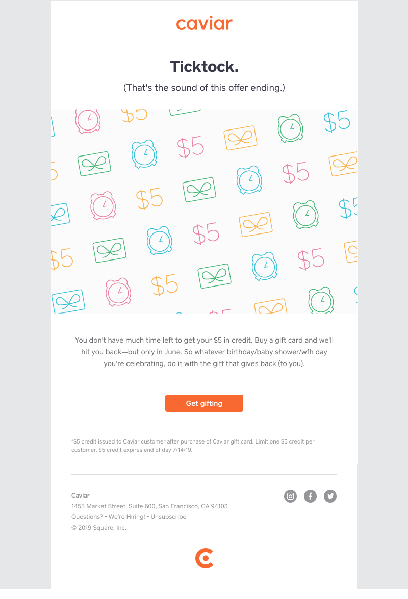  - Don’t forget: Get $5 in credit when you buy a gift card