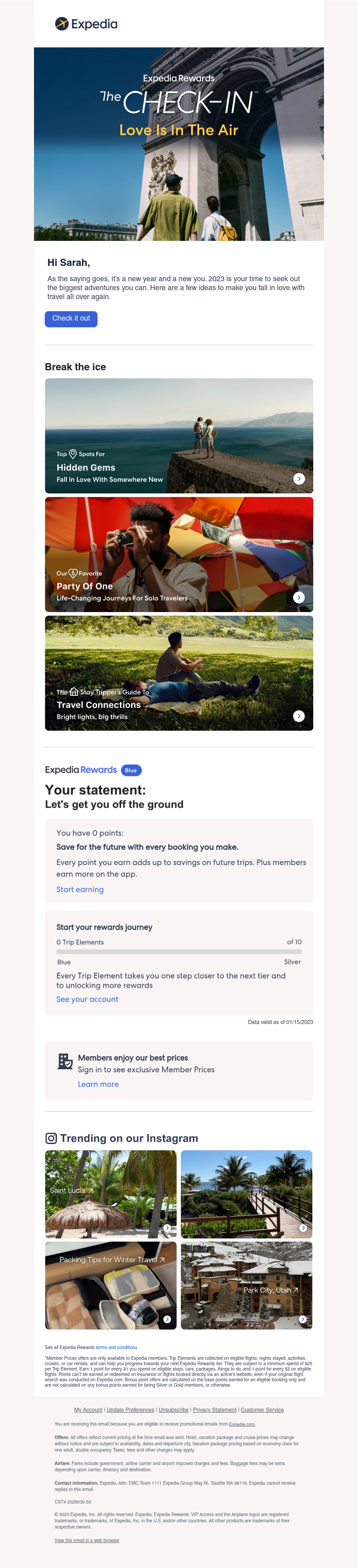 Expedia - Your account summary is enclosed