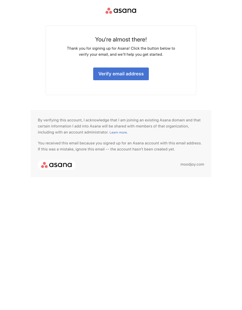  - Reminder: Reserve your Asana account