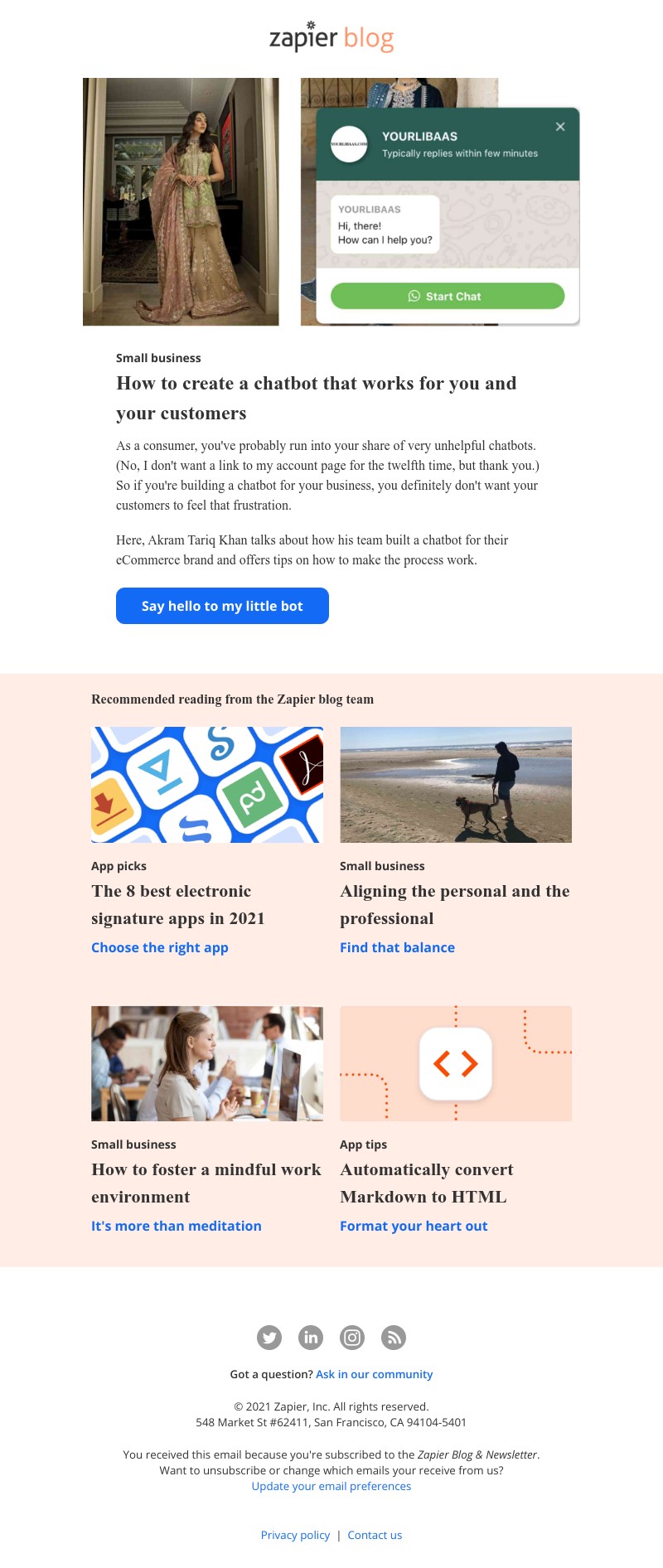 Zapier - How to create an effective chatbot