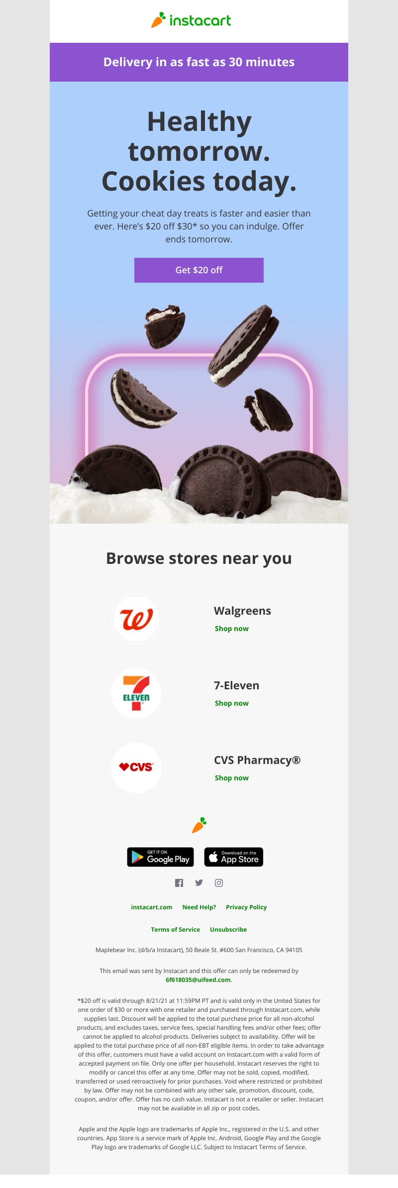 Instacart - What are your cheat day dreams made of?