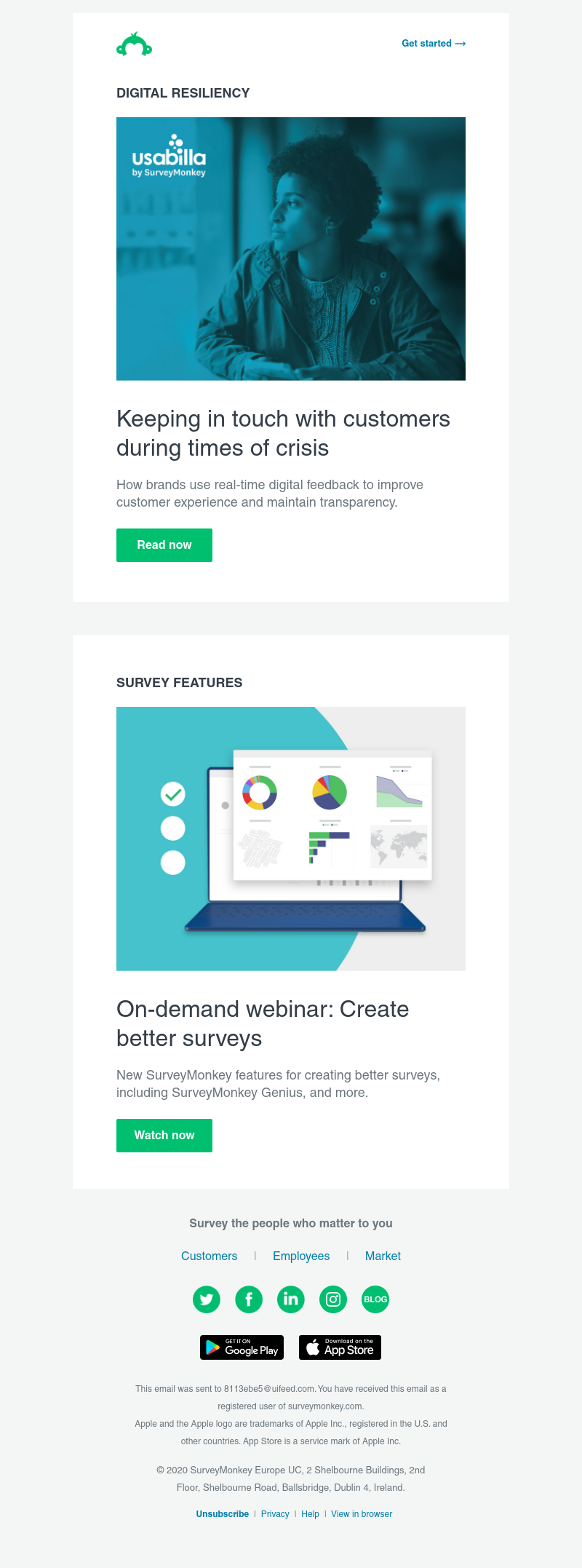 SurveyMonkey - Engage customers during a crisis and 7 ways to up your survey game