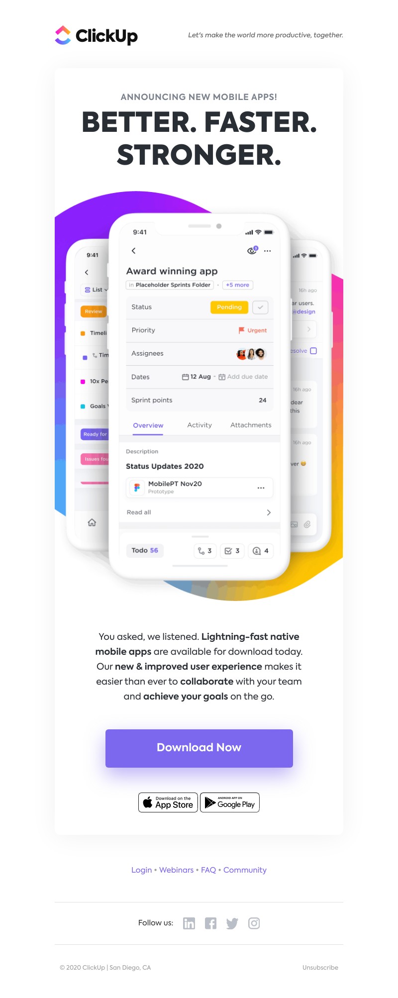 ClickUp - [NEW] Mobile Apps are here! 📱