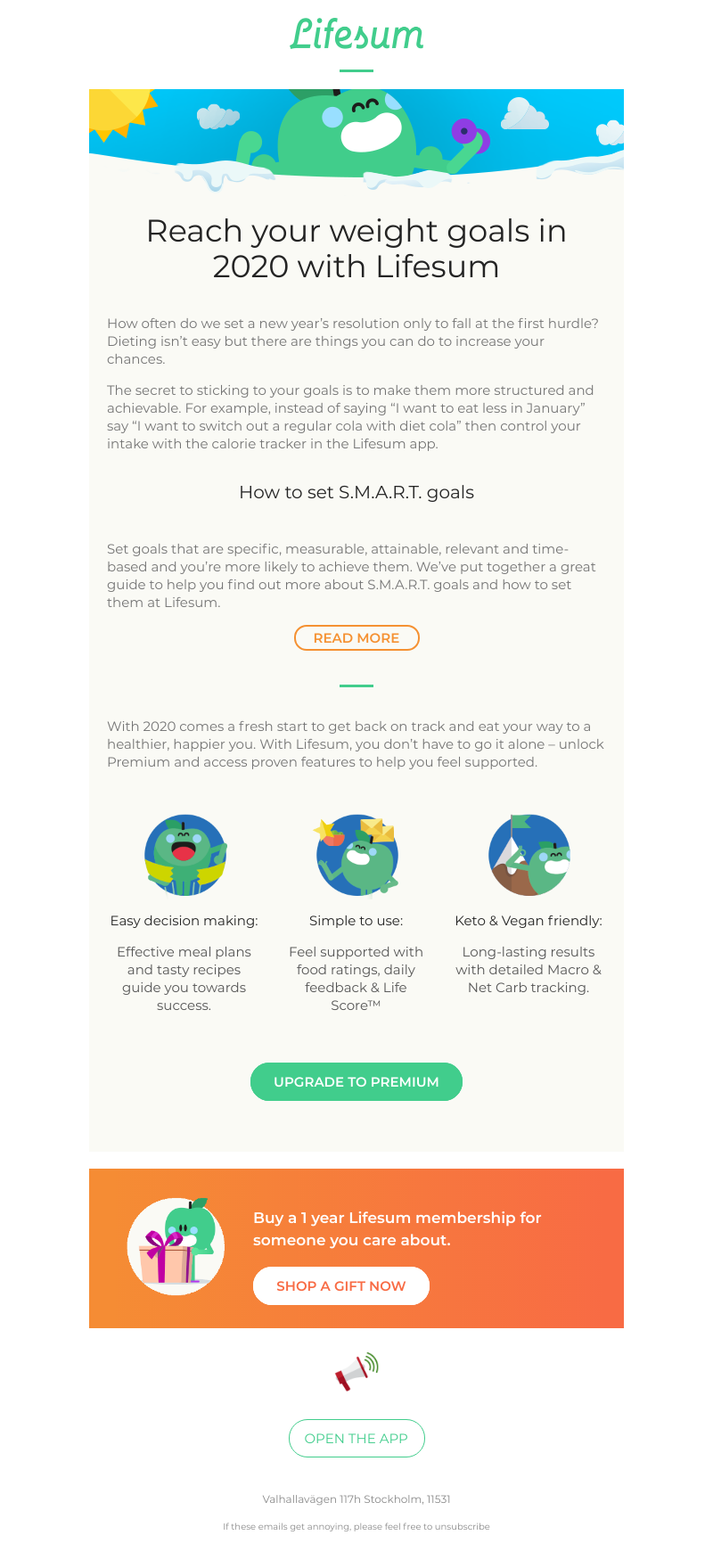 Lifesum - How to set resolutions you will keep