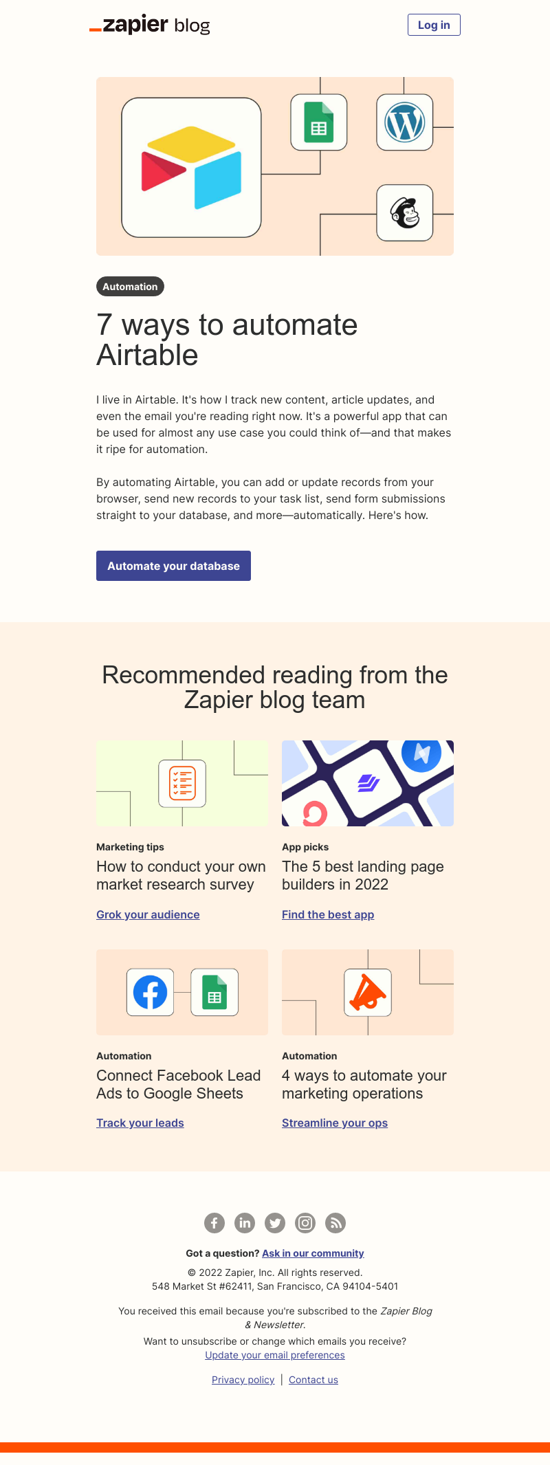 Zapier - Automate Airtable
