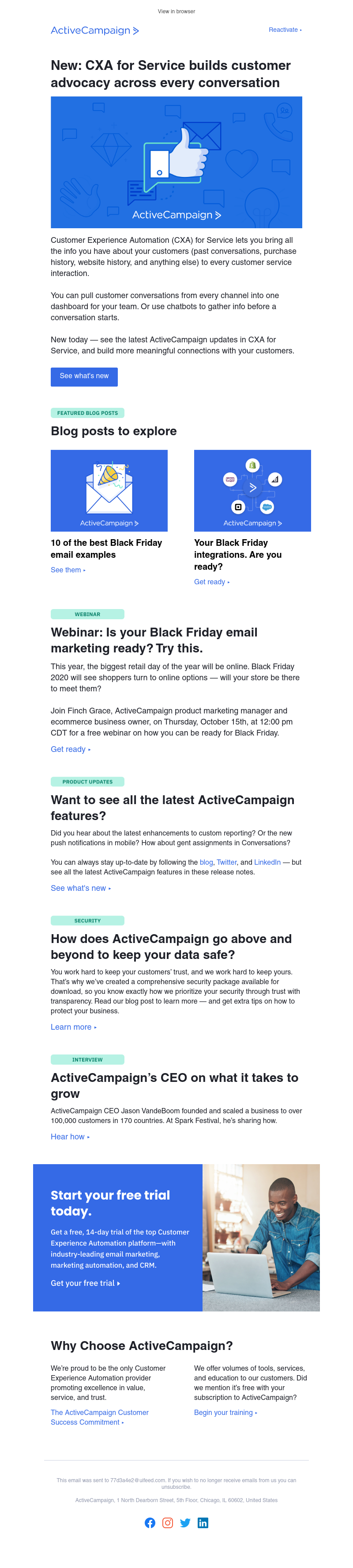  - Create the best atmosphere for customer advocacy