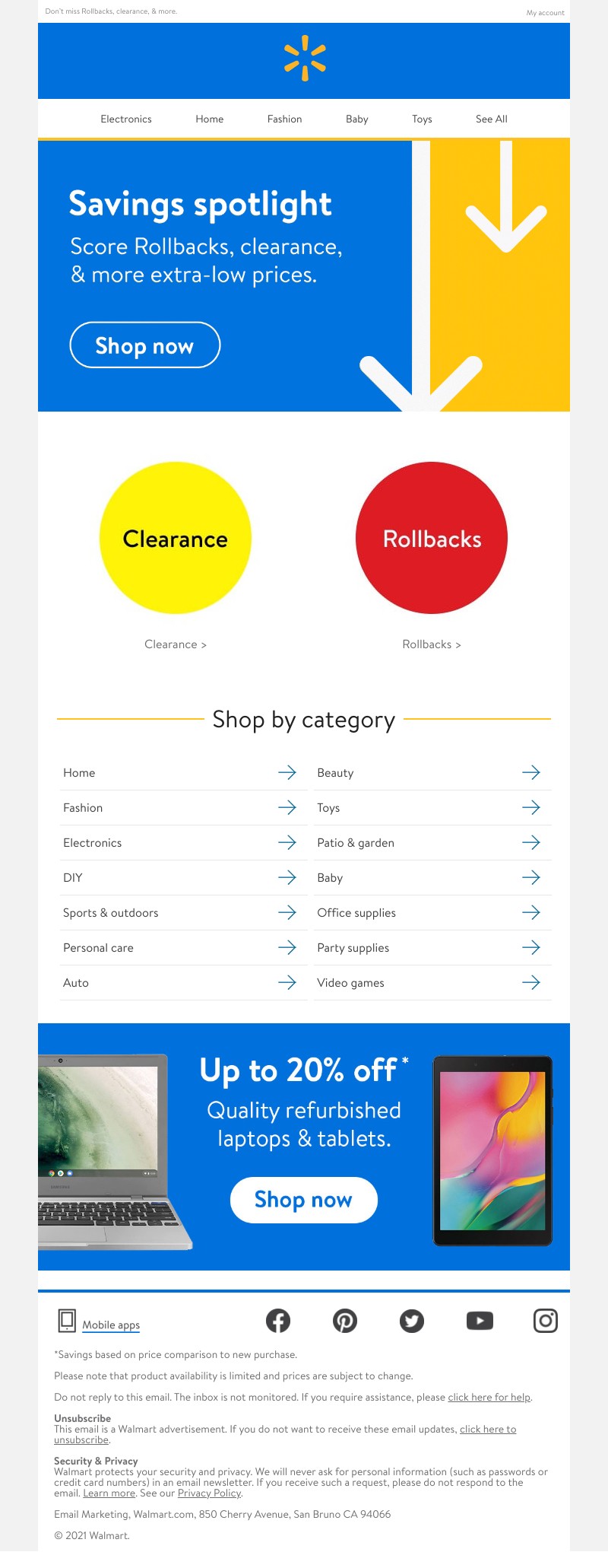 Walmart - MAJOR savings are calling ☎️