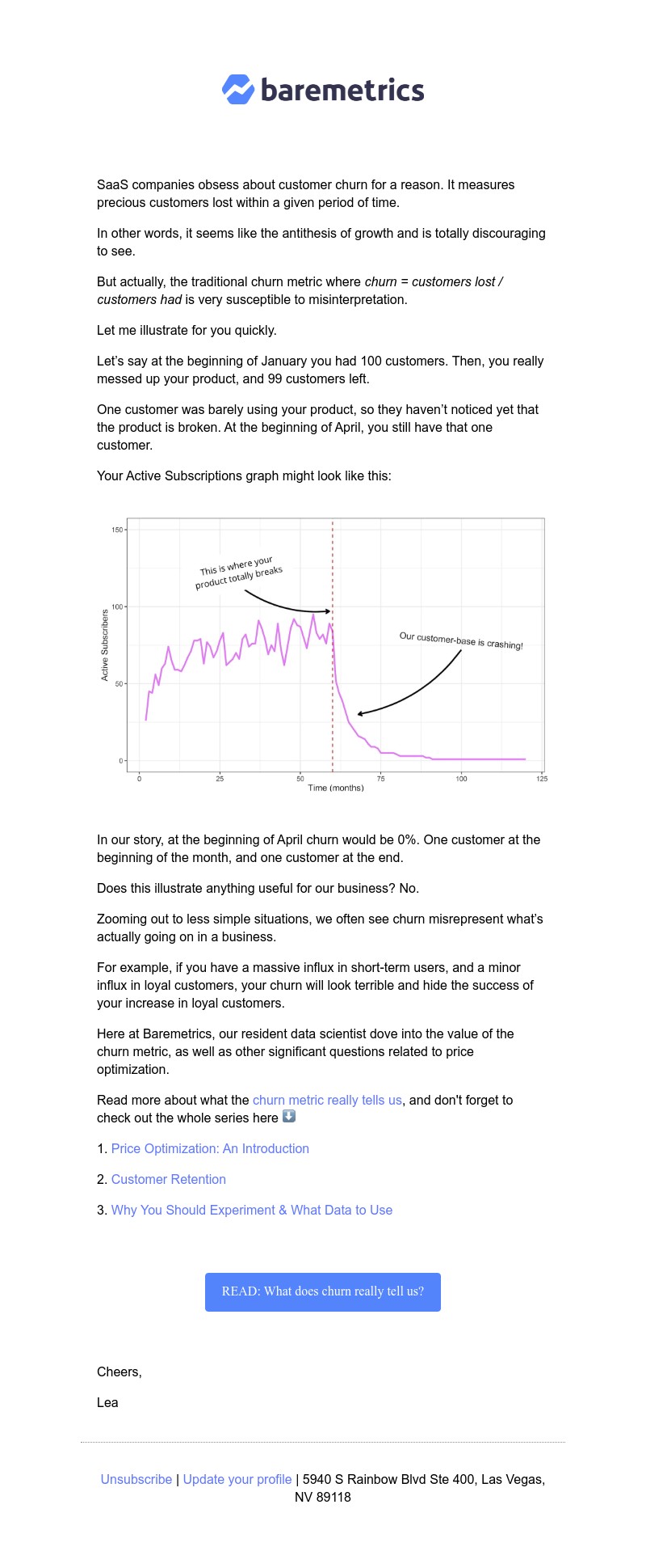 Baremetrics - A different way of thinking about customer churn
