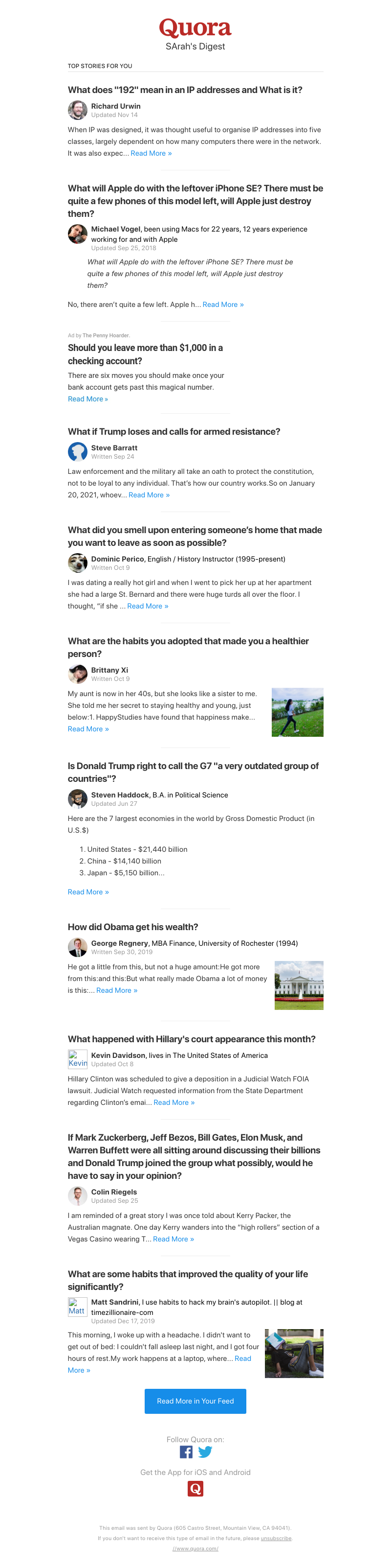 Quora - What does "192" mean in an IP addresses and What is it?