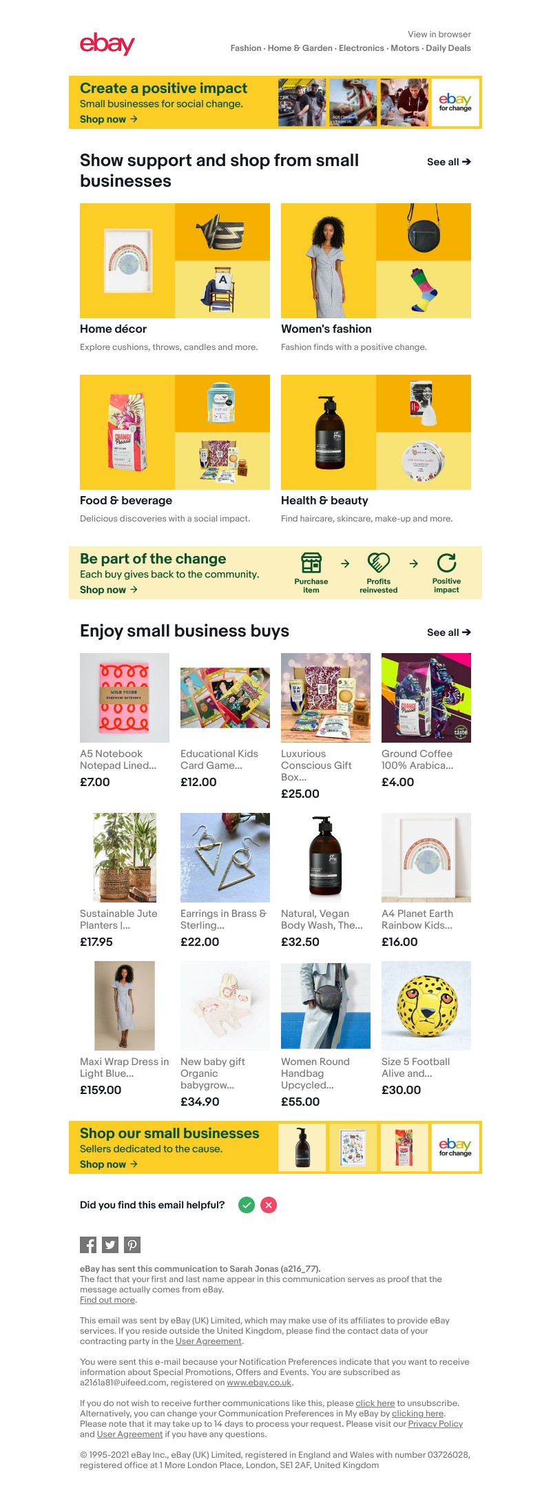 eBay - Make a positive impact with eBay for Change