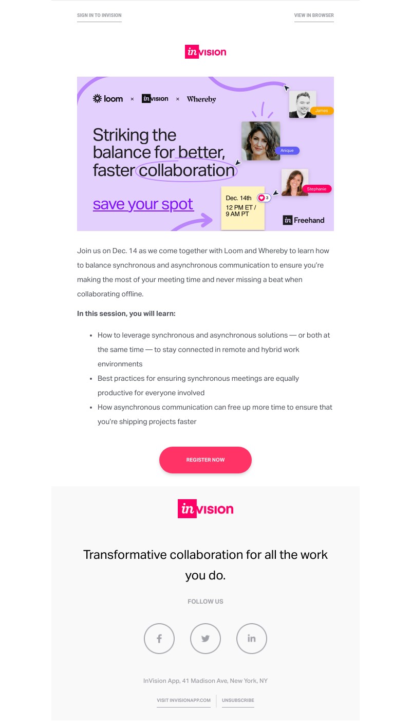 InVision - New event: How to improve remote communications