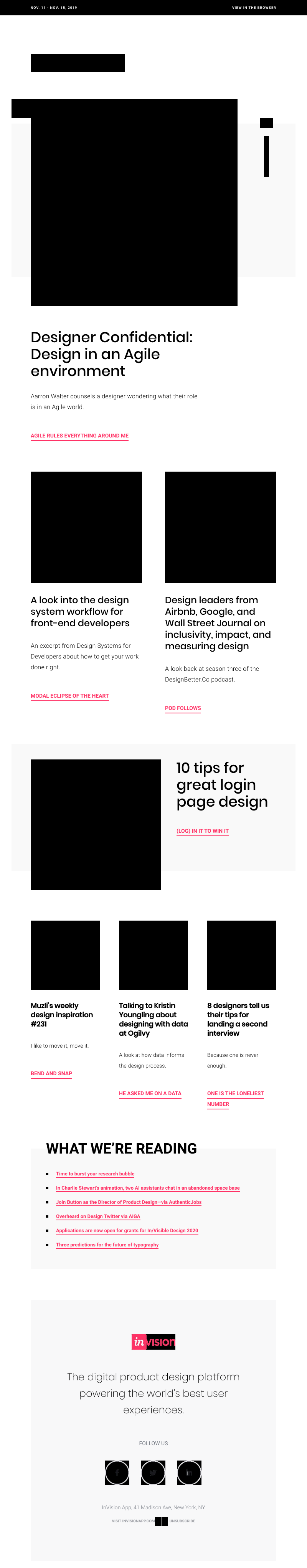 InVision - Sweet Agile o’ mine