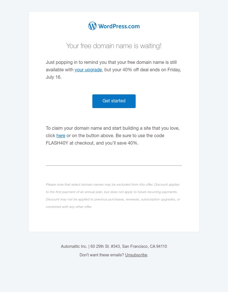 WordPress - ENDING SOON: 40% off top-rated website hosting + a free domain name