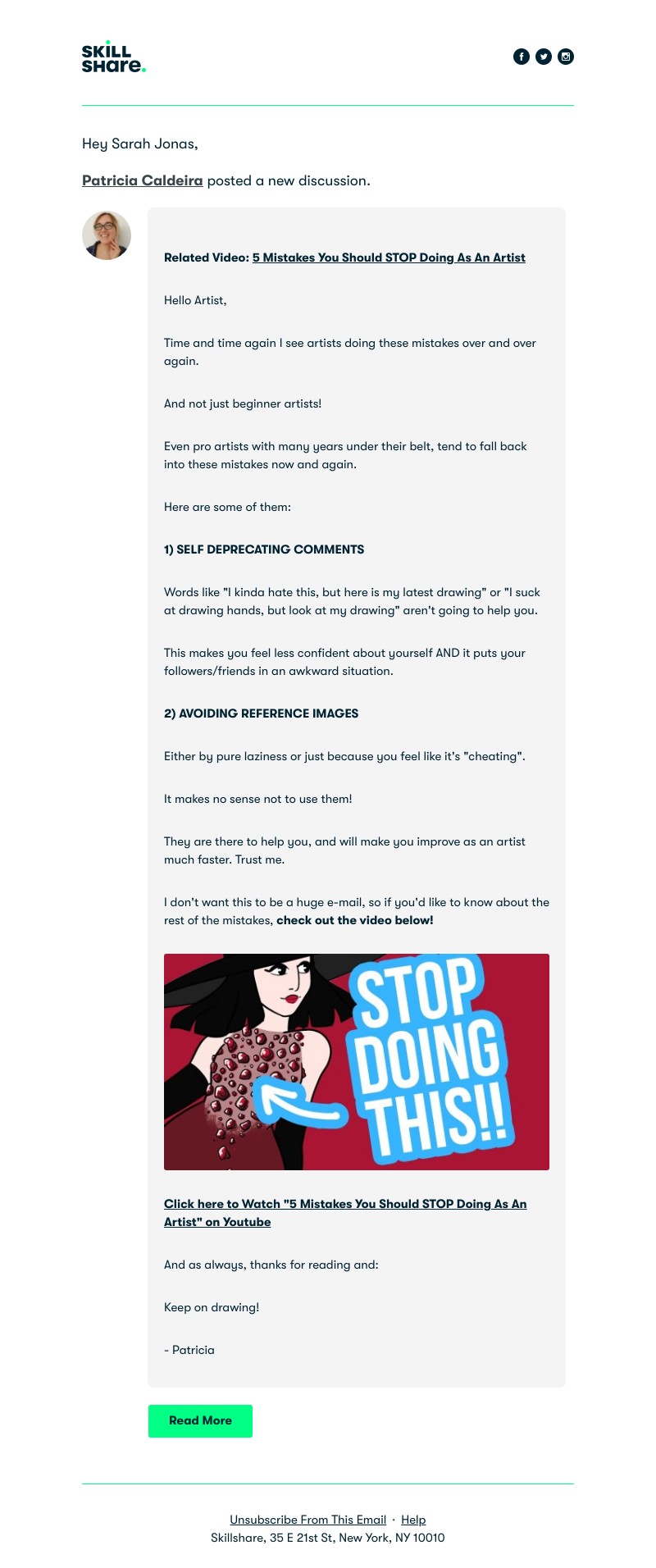 Skillshare - 5 Mistakes You Should STOP Doing As An Artist!