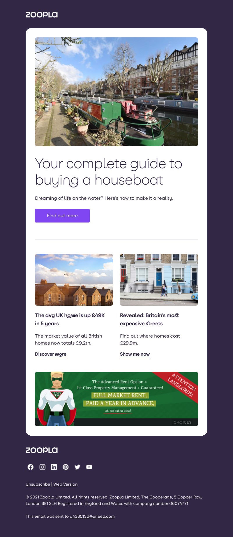 Zoopla - How to make a houseboat your home