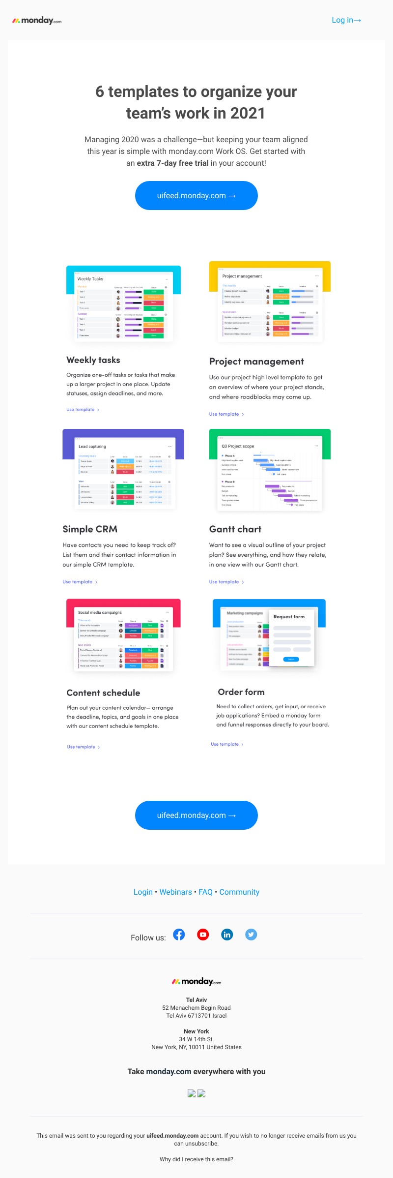 Monday - for Uifeed - you’ve got templates waiting in your account