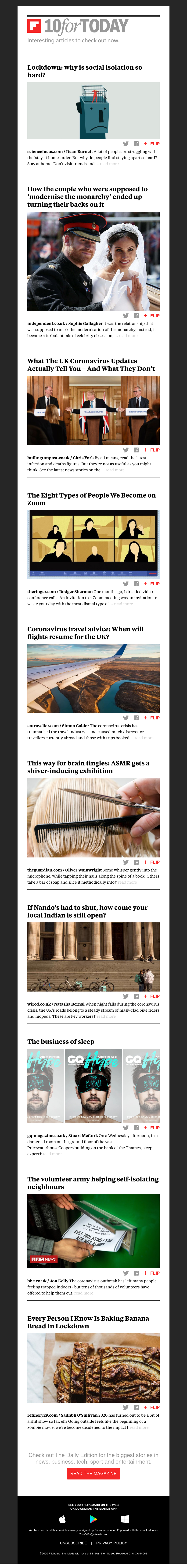 Flipboard - Why is social isolation so hard?