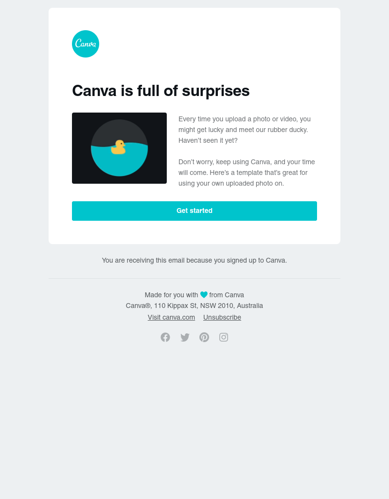 Canva - Have you met our little rubber ducky yet?