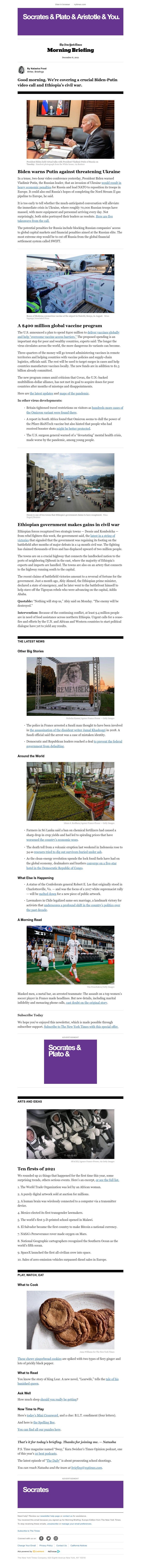 The New York Times - Your Wednesday Briefing