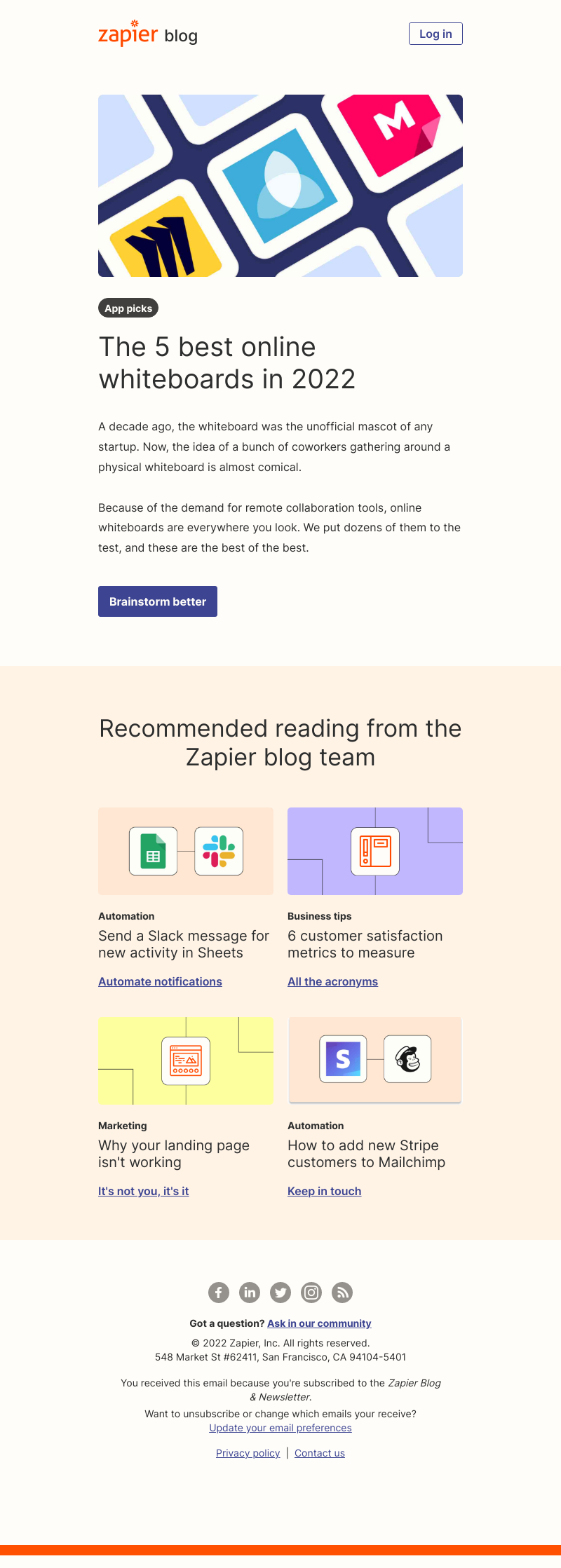 Zapier - The best online whiteboards in 2022