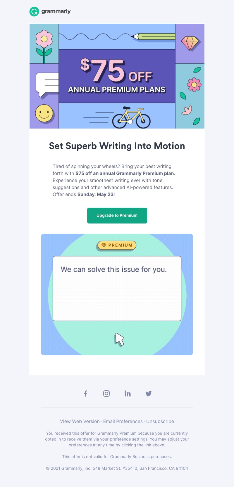 Grammarly - 🔧 🧰 Tune up your writing with this sweet deal
