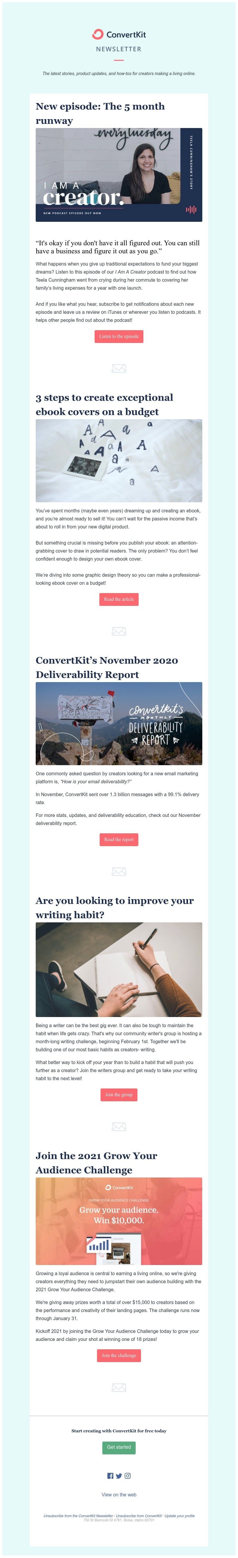 ConvertKit - [ConvertKit Newsletter] The 5 month runway