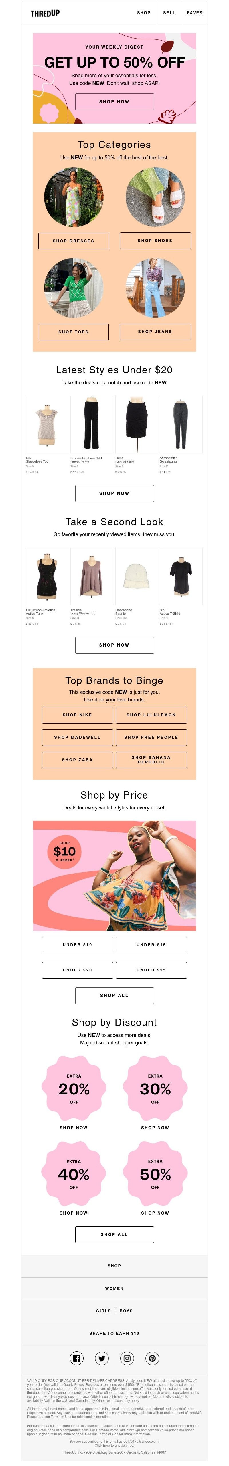 thredUP - 🍂 Take a break, score up to 50% off!