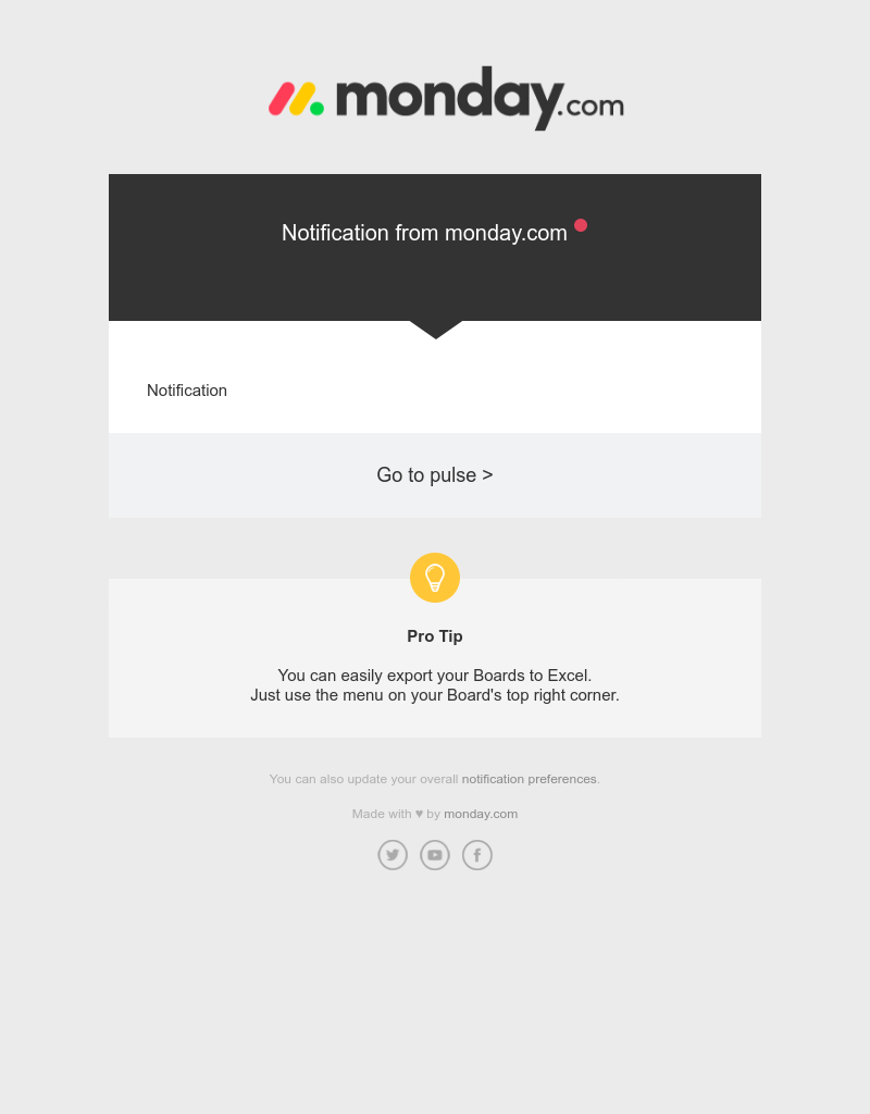 Monday - [monday.com] Notification