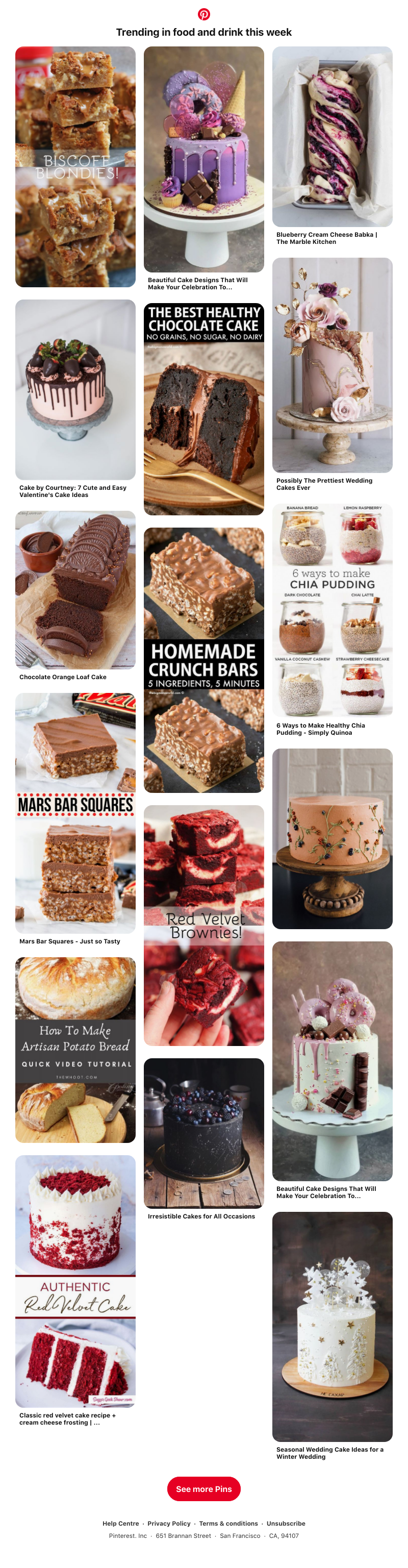 Pinterest - 🍰 Cake, Potato bread and more Pins trending on Pinterest