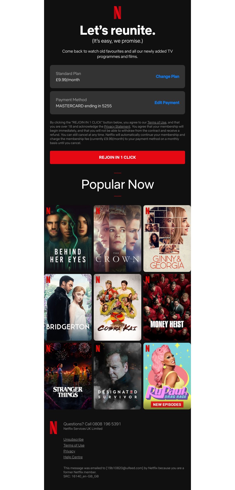 Netflix - Try Netflix again today.