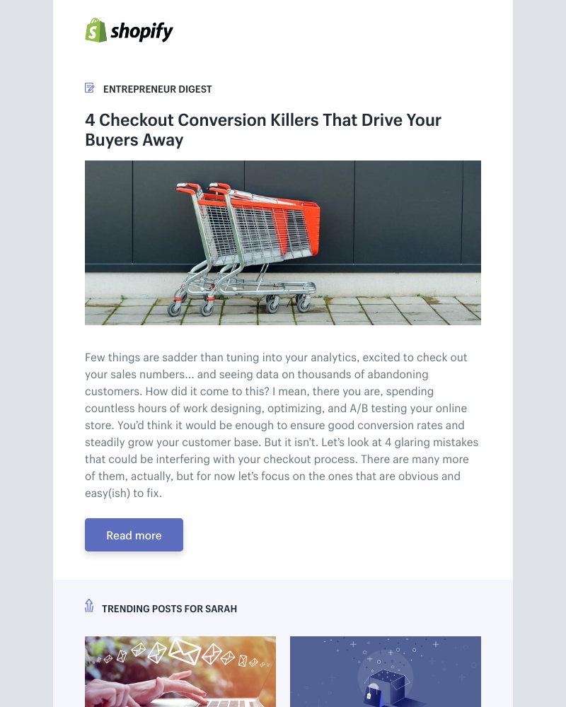 Shopify - 4 Checkout Conversion Killers That Drive Your Buyers Away
