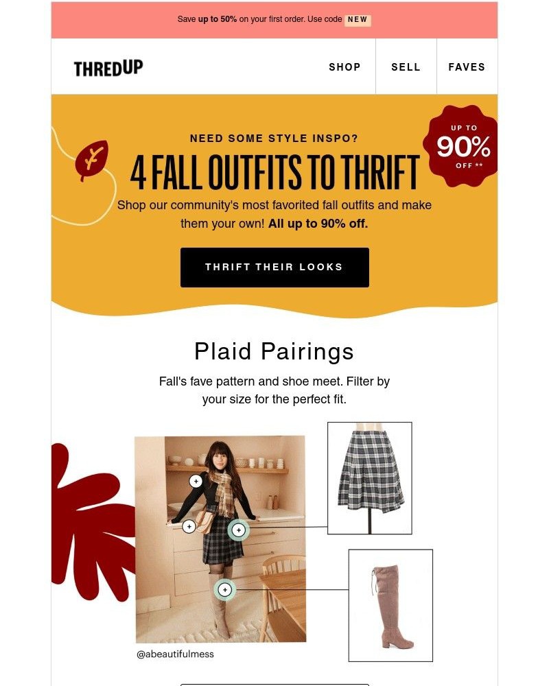 thredUP - 4 🍂 outfits you don’t wanna miss