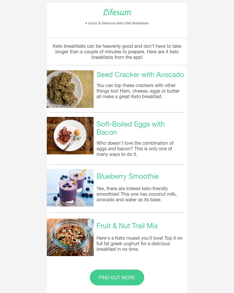 Lifesum - 4 Quick & Delicious Keto Diet Breakfasts