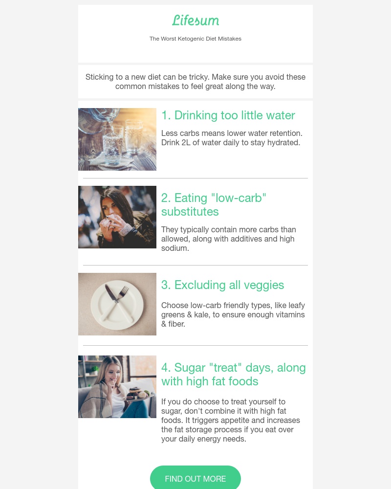 Lifesum - 4 Things to Avoid on a Keto Diet