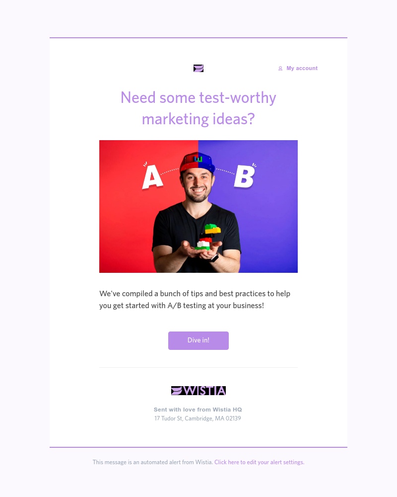 Wistia - 4 Ways Marketers Can Get Started with A/B Testing 🔬